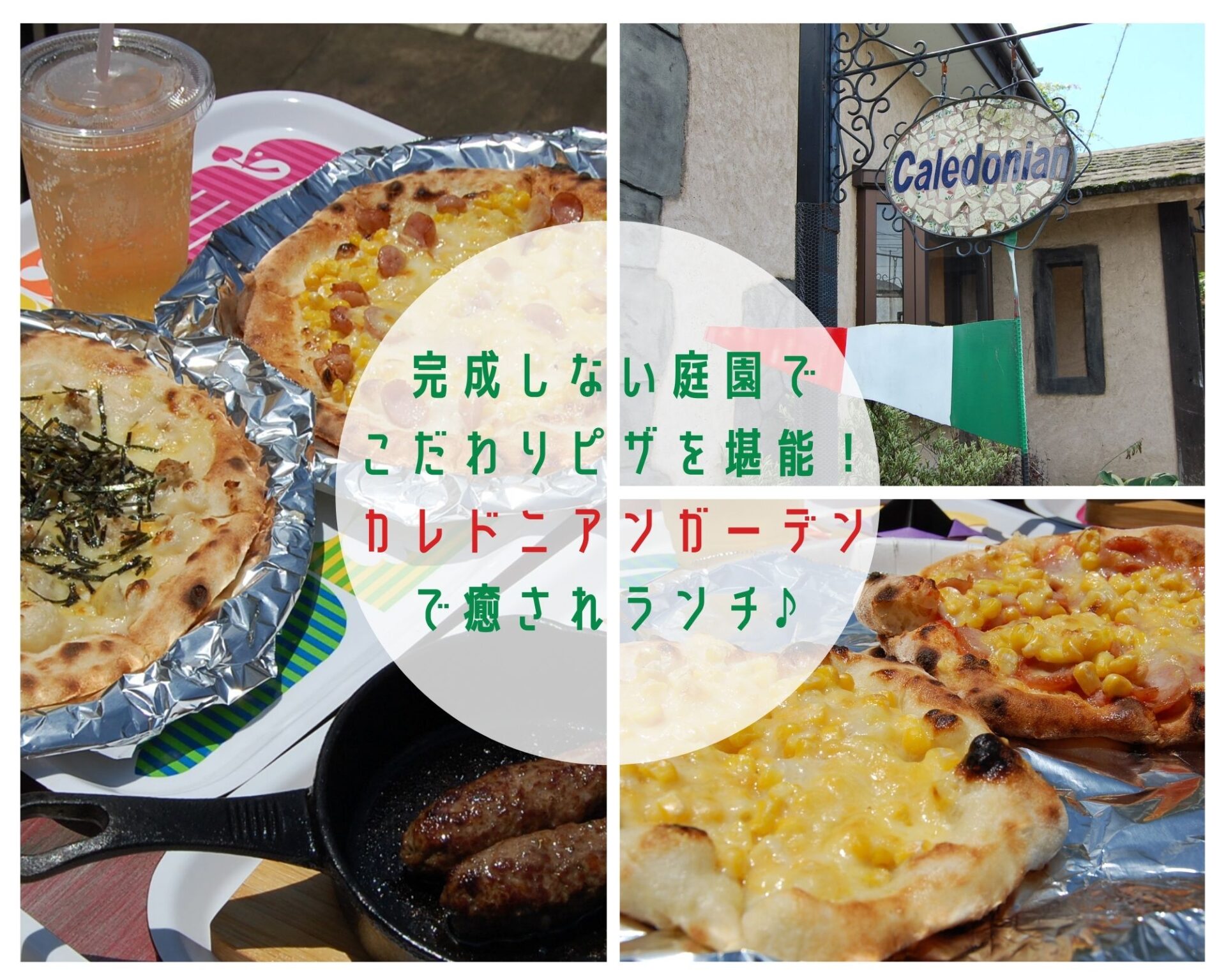 完成しない庭園でこだわりピザを堪能 カレドニアンガーデン で癒されランチ ふじのみやハハラッチ
