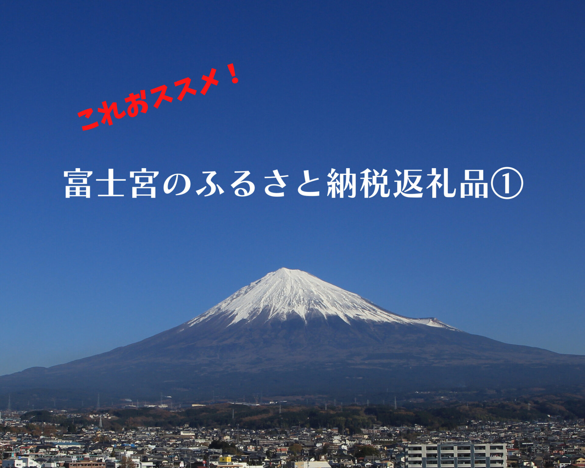 これおススメ♪富士宮のふるさと納税返礼品♪① | ふじのみやハハラッチ